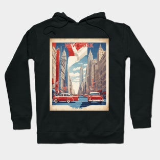 New York United States of America Tourism Vintage Poster Hoodie